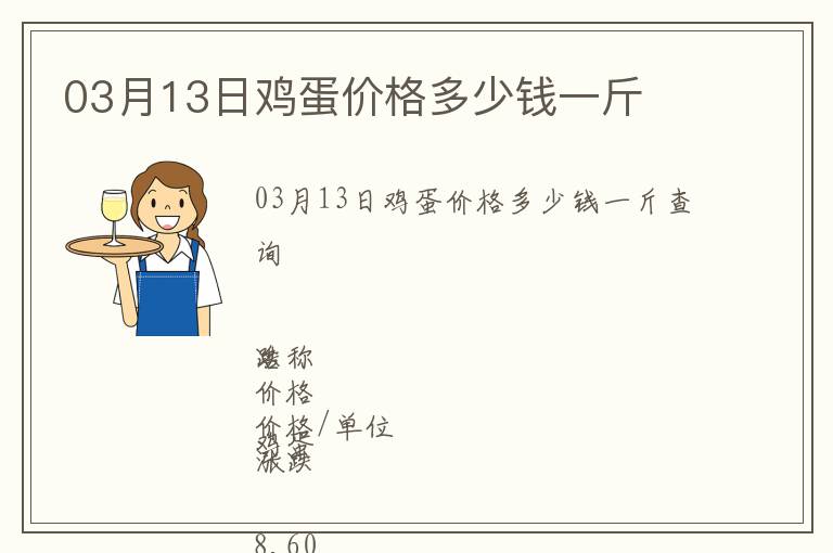 03月13日雞蛋價格多少錢一斤