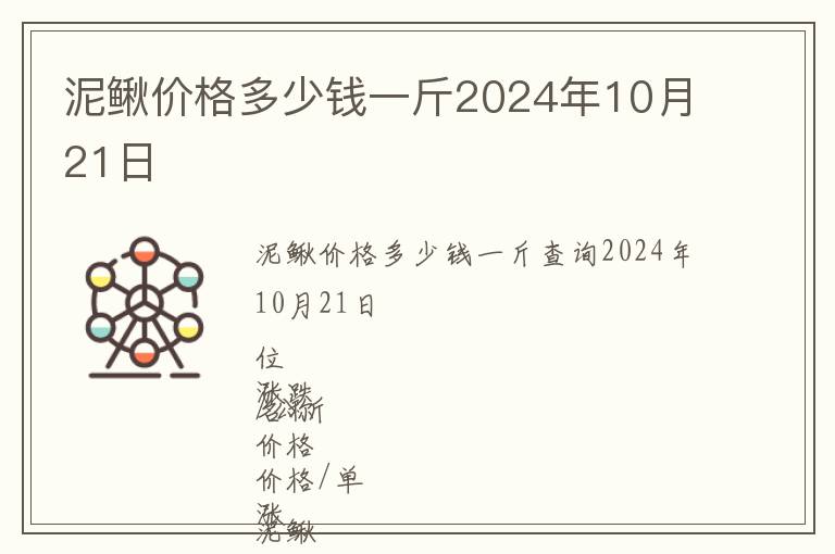 泥鰍價格多少錢一斤2024年10月21日