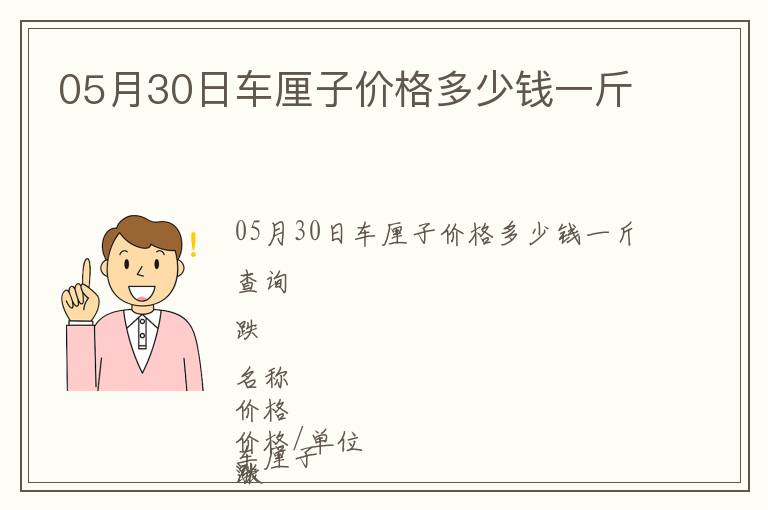 05月30日車厘子價格多少錢一斤