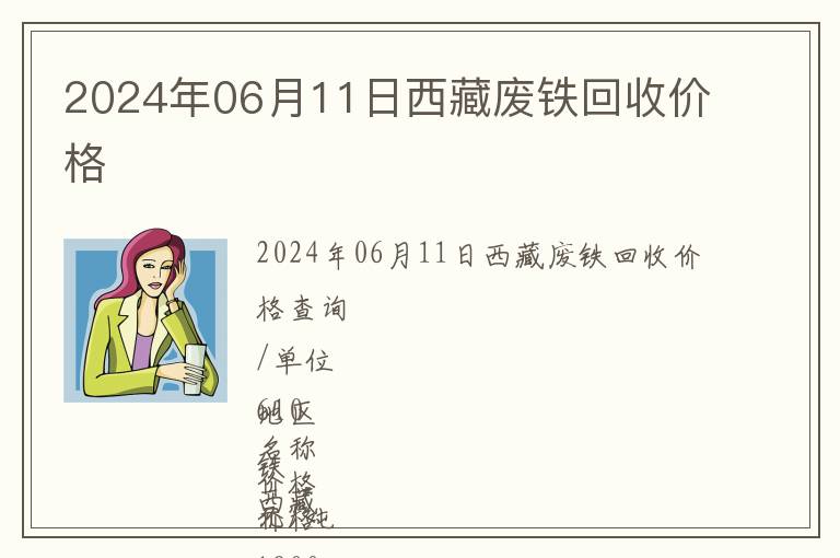 2024年06月11日西藏廢鐵回收價格